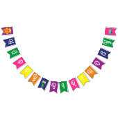 Monster Birthday Party Vlaggetjes (Alle)