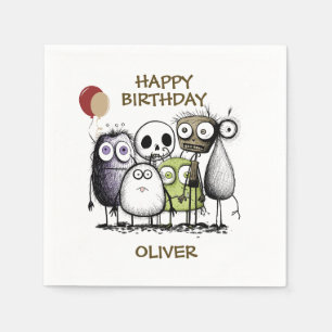 Monster Birthday Servet