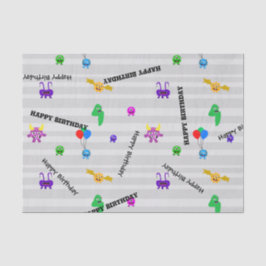 Monster Birthday Tissue Paper Tissuepapier