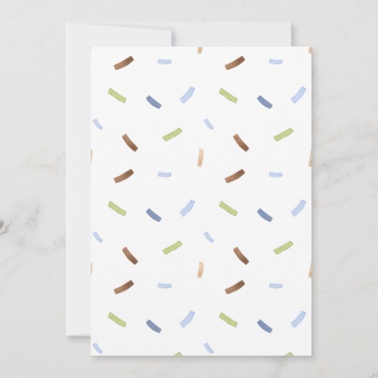 Monster Birthday Uitnodiging, Ons kleine Monster Kaart (Achterkant)