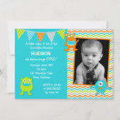 Monster Birthday-uitnodigingen Kaart (Voorkant)