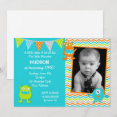 Monster Birthday-uitnodigingen Kaart (Voorkant / Achterkant)