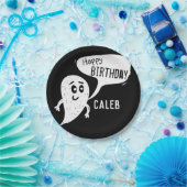 Monster Black en White Boys Verjaardag Papieren Bordje (Feest)