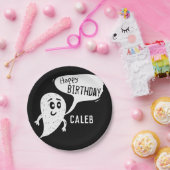 Monster Black en White Boys Verjaardag Papieren Bordje (Feest)