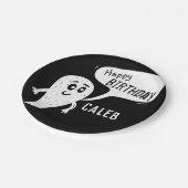 Monster Black en White Boys Verjaardag Papieren Bordje (Gekanteld)