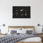Monster Black Holes groeit na galactische fusies Canvas Afdruk (Insitu (Slaapkamer))