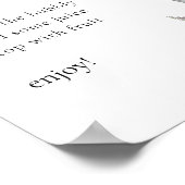 Monster Bloemen Rozen & Lantaarn Mimosa Bar teken Poster (Hoek)