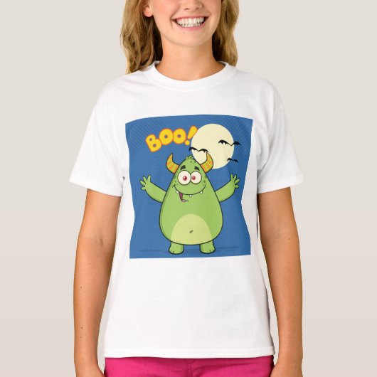 Monster Boo Girls T-Shirt (Voorkant)