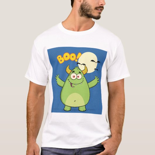 Monster Boo Mannen T-Shirt (Voorkant)