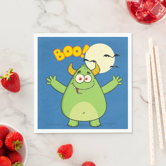 Monster Boo Paper Napkins Servet