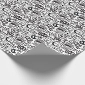 Monster Boys: Hand getrokken patroon Cadeaupapier (Hoek)