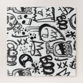 Monster Boys: Hand getrokken patroon Legpuzzel (Horizontaal)