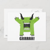 monster briefkaart (Voorkant / Achterkant)