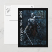Monster-Briefkaart - Dood Man lopen Briefkaart (Voorkant / Achterkant)