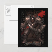 Monster Briefkaart - Iron Golem (Voorkant / Achterkant)