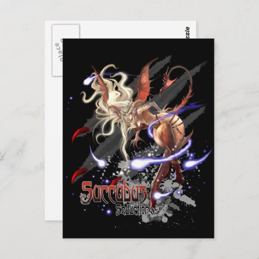 Monster Briefkaart - Succubus Vermindering (Voorkant / Achterkant)