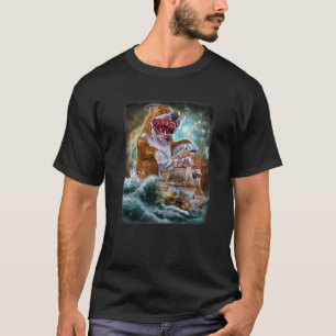 Monster Bulldog Als Kraken Aanvallen Een Oorlogssc T-shirt