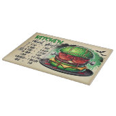Monster Burger & Keuken Cheat Sheet Snijplank (Hoek)