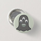 Monster Button: Ghost Ronde Button 3,2 Cm (Voorkant /achterkant)