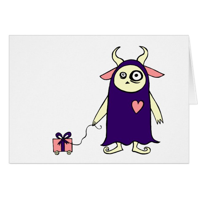 Monster Cadeau Card (Voorkant Horizontaal)