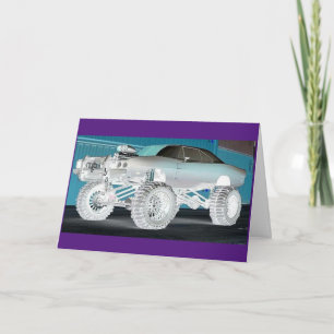 MONSTER CAR ALL OCCASION BLANK KAARTEN