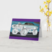 MONSTER CAR BIRTHDAY CARDS KAART (Gele Bloem)