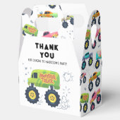 Monster Car Trucks Verjaardag Bedankt Bedankdoosjes (Geopend)