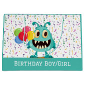 Monster/Cartoon/alien Groot Cadeauzakje (Voorkant)