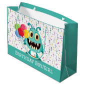 Monster/Cartoon/alien Groot Cadeauzakje (Achterkant Gekanteld)