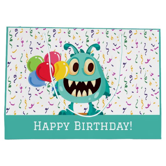 Monster/Cartoon/alien Groot Cadeauzakje (Achterkant)