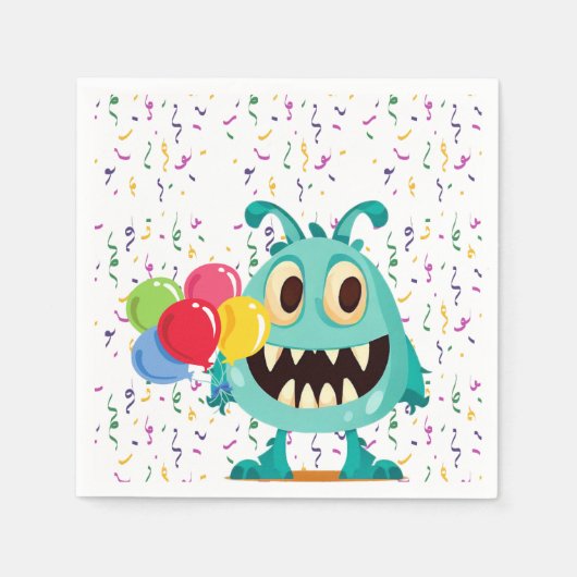 Monster/Cartoon/alien Servet (Voorkant)