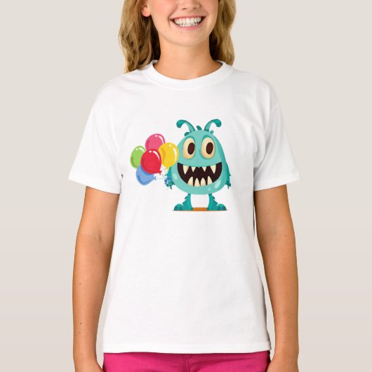 Monster/Cartoon/alien T-shirt (Voorkant)