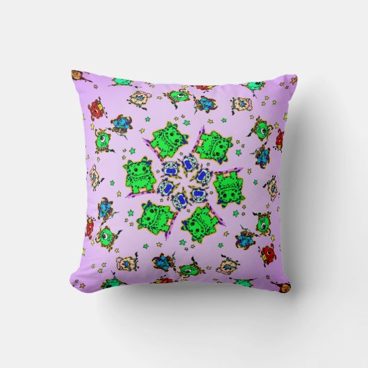 monster cartoon cutees kussen (Voorkant)
