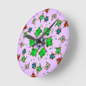 monster cartoon cutees ronde klok (Hoek)