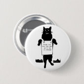 Monster Cat Ronde Button 5,7 Cm (Voorkant /achterkant)