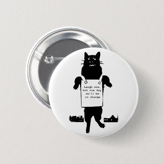 Monster Cat Ronde Button 5,7 Cm (Voorkant /achterkant)