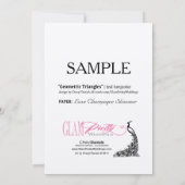 MONSTER champagne - Schimmer Geometrische driehoek Kaart (Achterkant)