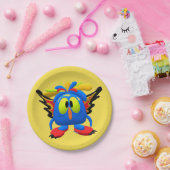 Monster Character Owl Bird Animated Dinner Bord (Feest)