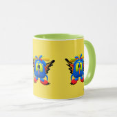 Monster Character Owl Bird Animated Mok (Voorkant rechts)