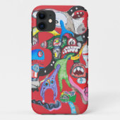 Monster collage Case-Mate iPhone case (Achterkant)