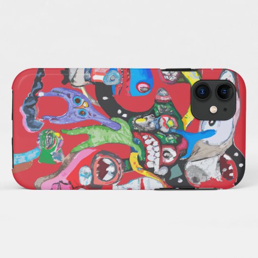 Monster collage Case-Mate iPhone case (Achterkant (horizontaal))