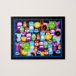 Monster Collage Jigzaag Puzzle Legpuzzel