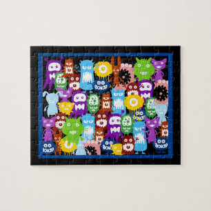 Monster Collage Jigzaag Puzzle Legpuzzel