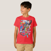 Monster collage Jongens T-shirt (Voorkant volledig)