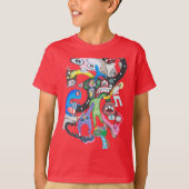 Monster collage Jongens T-shirt (Voorkant)