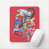 Monster collage muismat (Met muis)