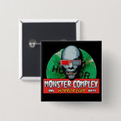 MONSTER COMPLEX 2-INCH SQUARE BUTTON (Voorkant /achterkant)