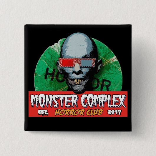 MONSTER COMPLEX 2-INCH SQUARE BUTTON (Voorkant)