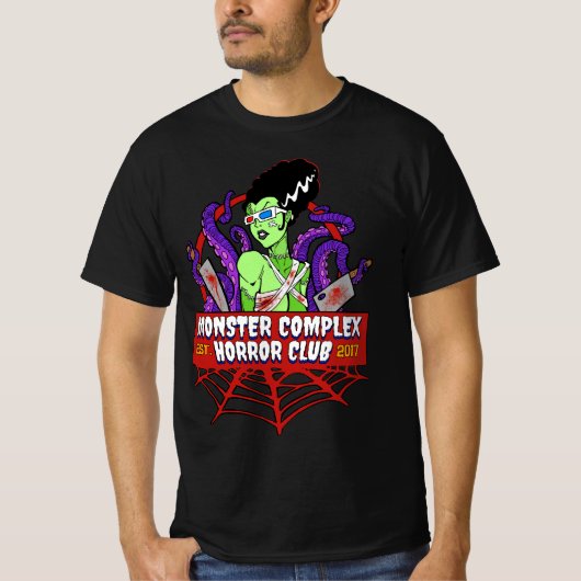 MONSTER COMPLEX HORROR CLUB LOGO T-SHIRT (Voorkant)