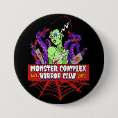 MONSTER COMPLEX HORROR CLUB MAIN LOGO BUTTON / PIN (Voorkant)
